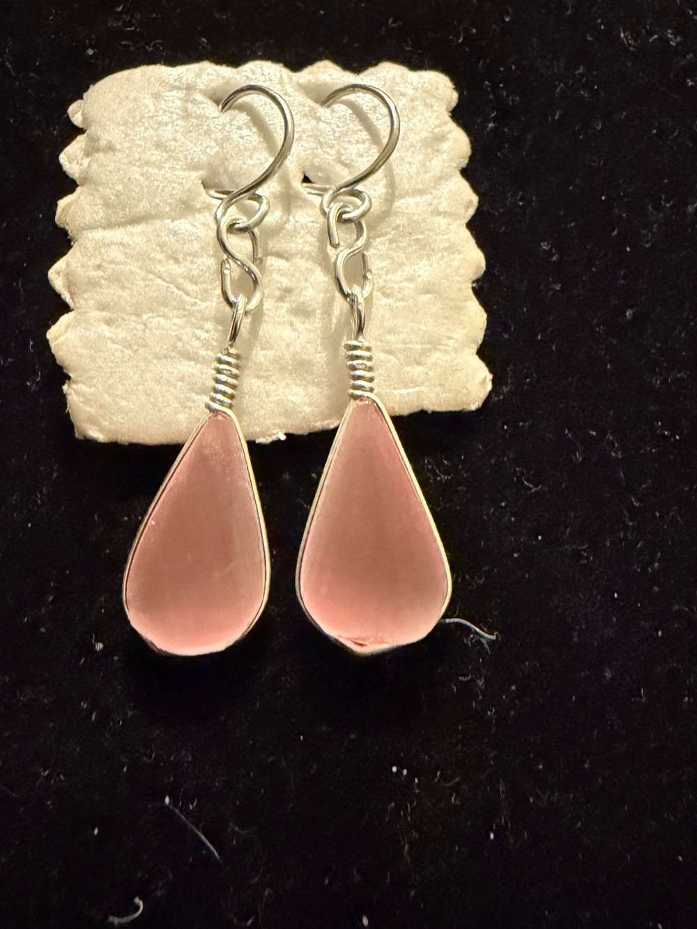 Pink Teardrop Dangle Earrings - Women Jewelry